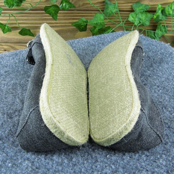 Faded Glory Memory Foam Women Flat Shoes Gray‎ Fabric Slip On Size 6 Medium - Picture 10 of 10
